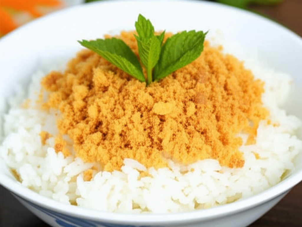 2. Cơm Trắng Chà Bông – Vị Ngon Không Cần Suy Nghĩ